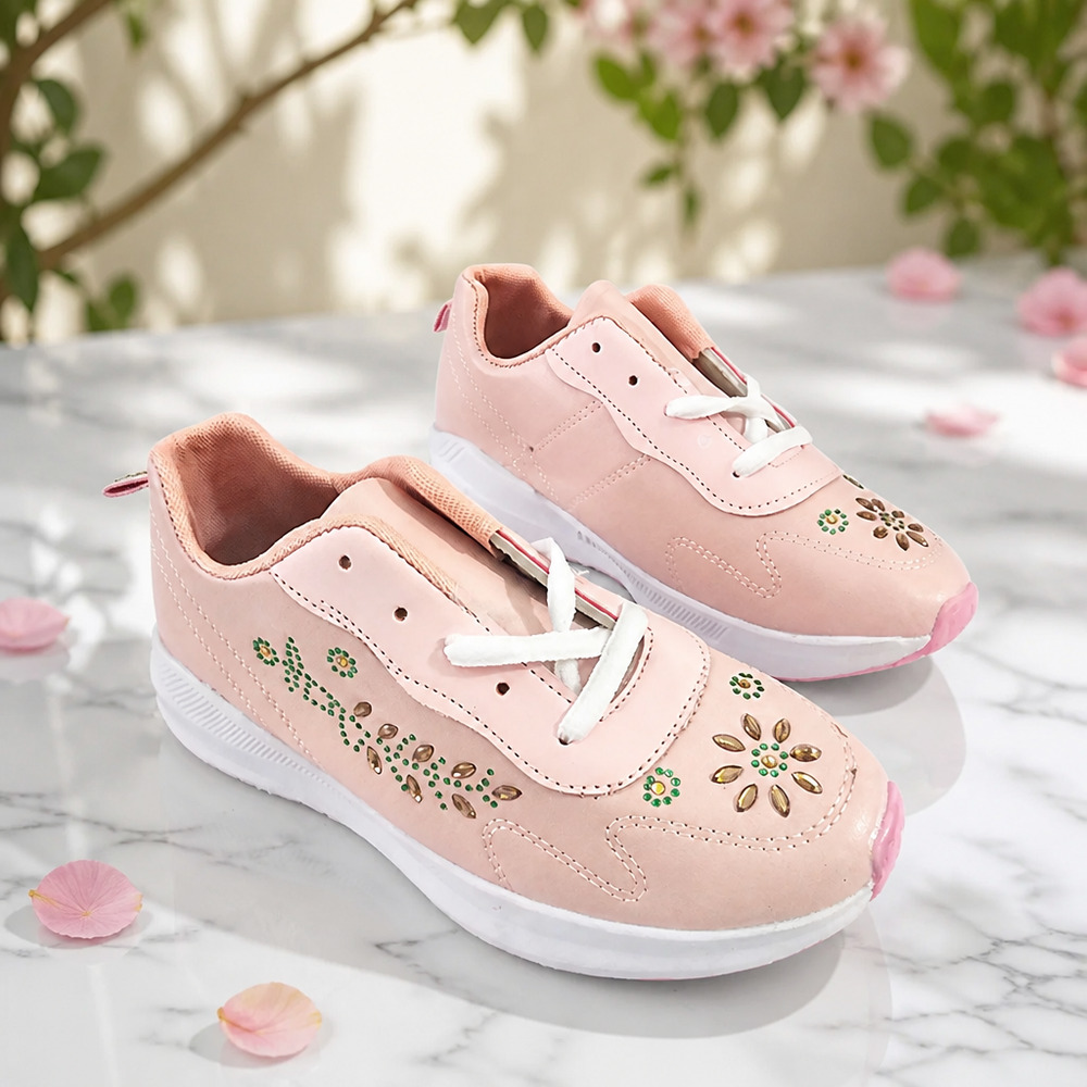 NWOB Girls Lace-up Sneakers size EU33 US1.5